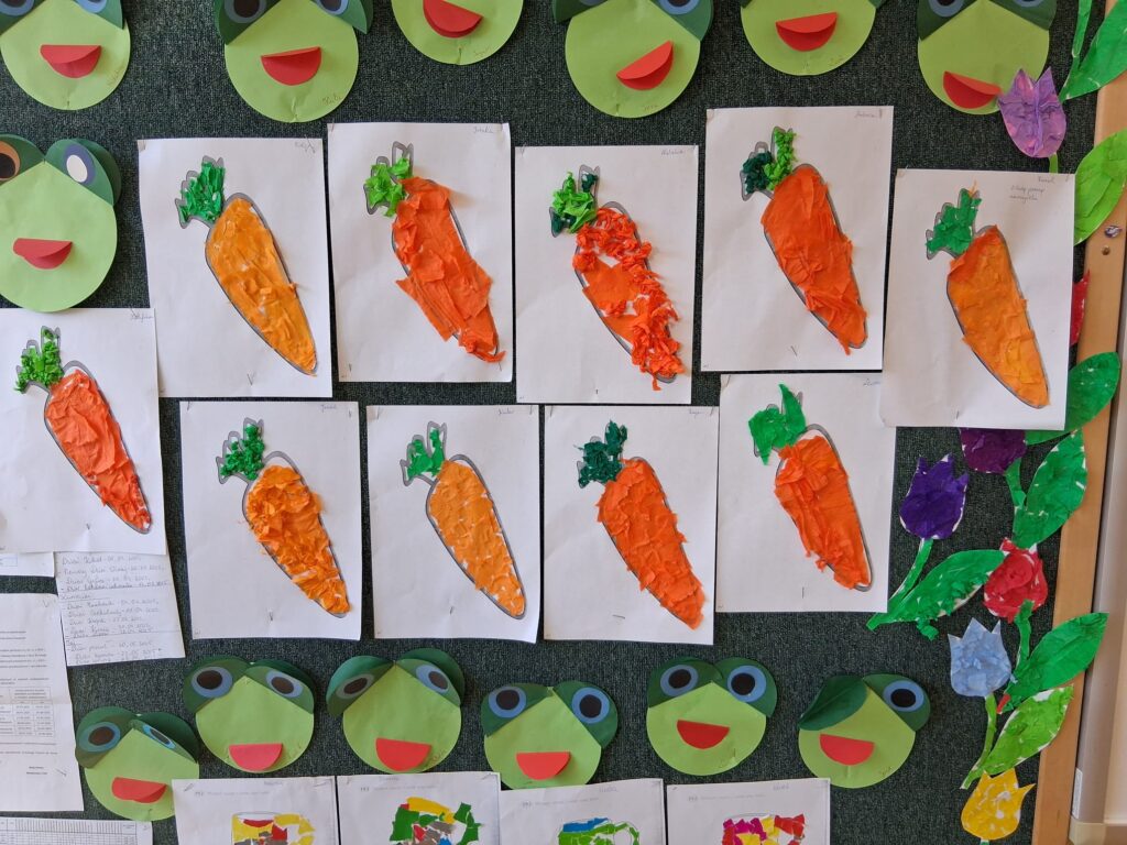 DZIEŃ MARCHEWKI W PRZEDSZKOLU W GRUPIE 3-4 LATKÓW