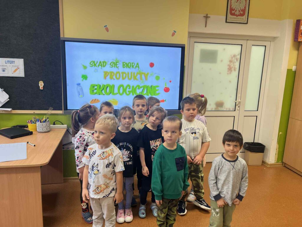 Cykliczne zajęcia z projektu ,,Skąd się biorą produkty ekologiczne?”