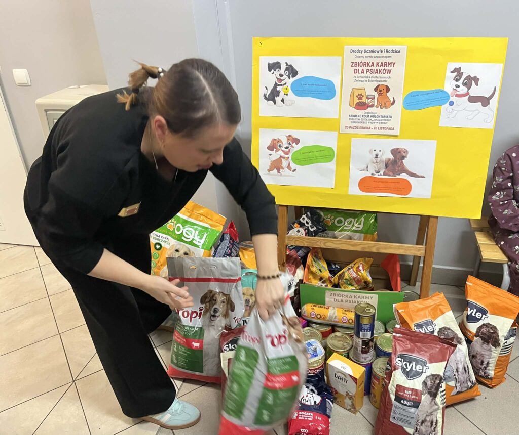 Podsumowanie zbiórki karmy dla psów w schronisku Pamiętna