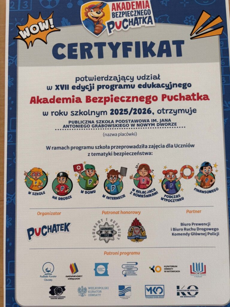 „Akademia Bezpiecznego Puchatka”