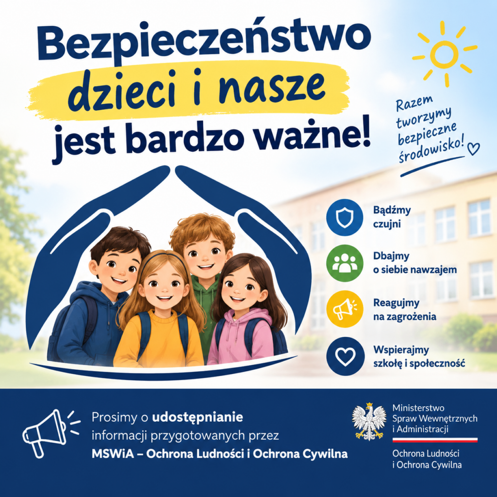 „Bezpieczeństwo dzieci i nasze jest bardzo ważne!”