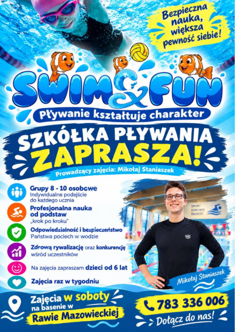 Zapraszamy na grupowe zajęcia pływania