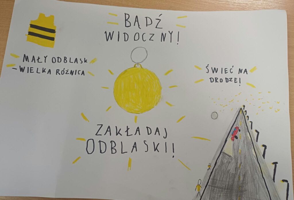 „Odblaskowa szkoła” – plakaty